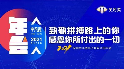 感恩拼搏宇凡微2021年會